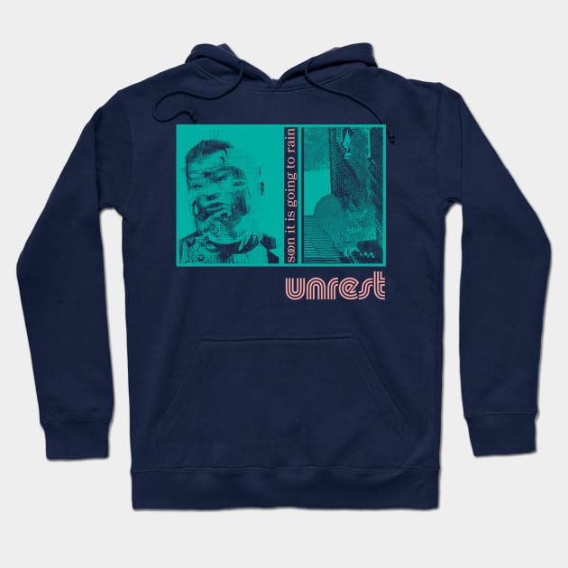 Unrest / 90s Style Original Graphic Fan Design Hoodie by DankFutura